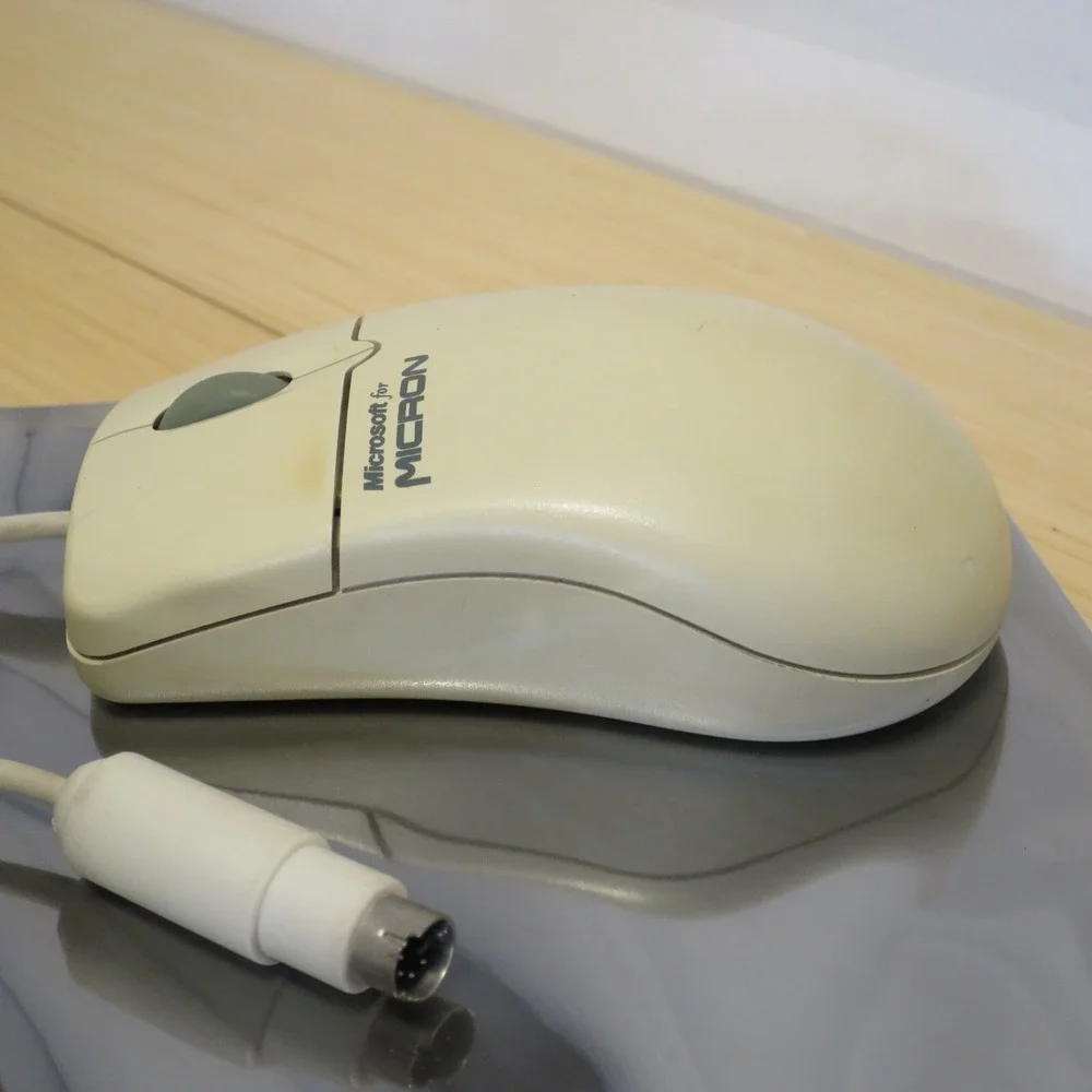 Microsoft‎ Intellimouse 1.1A PS2 2-Button Mouse with Scroll Wheel - Tested 11